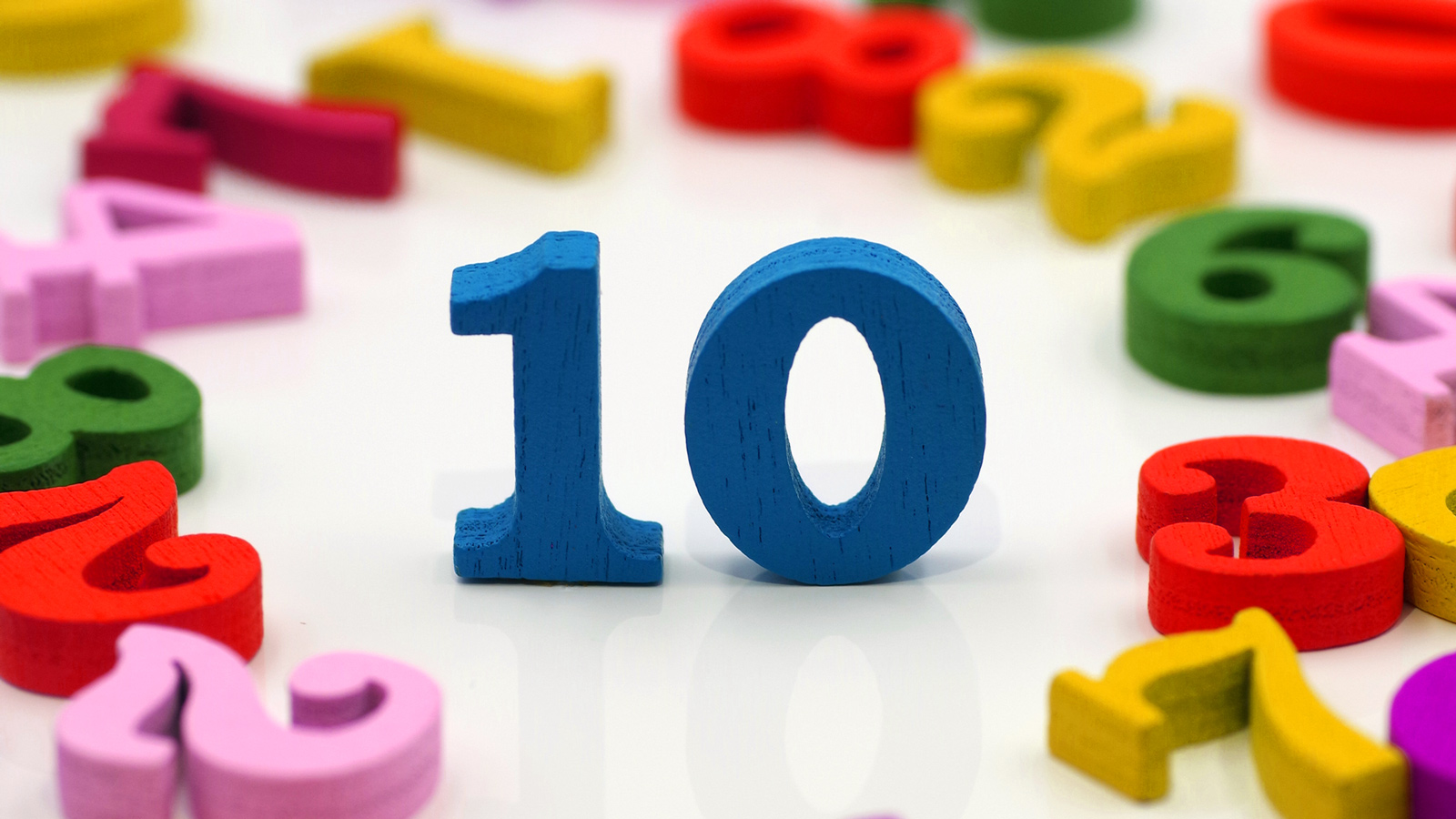 Colorful Wooden Blocks "10"