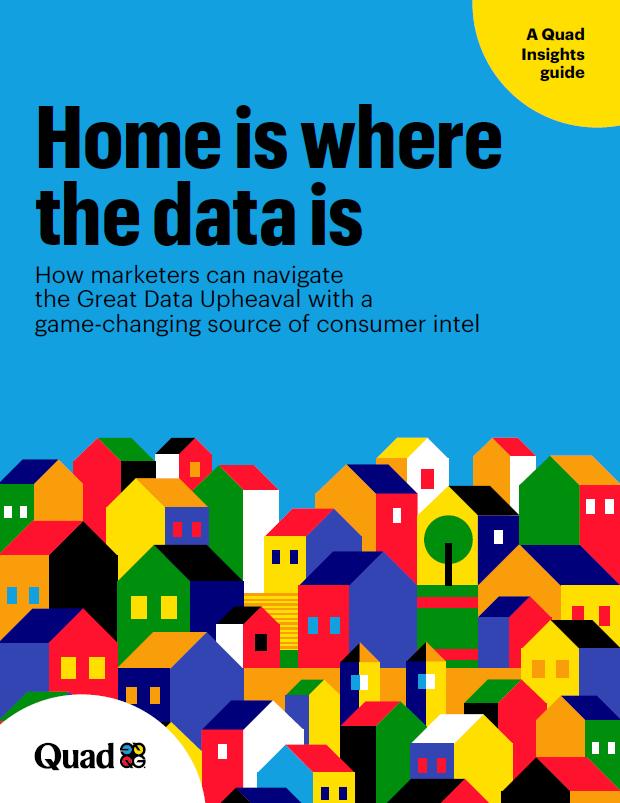 Cover for the household marketing data guide by Quad