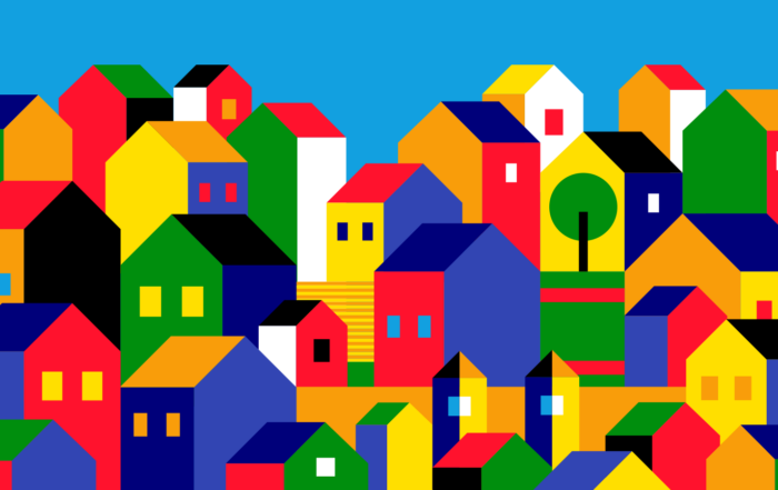 Colorful houses on a hillside