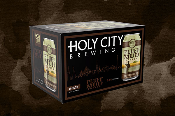 Holy City Brewing Pluff Mud six-pack packaging