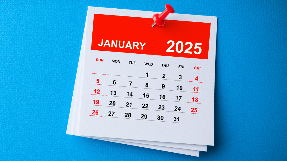 January 2025 marketing calendar