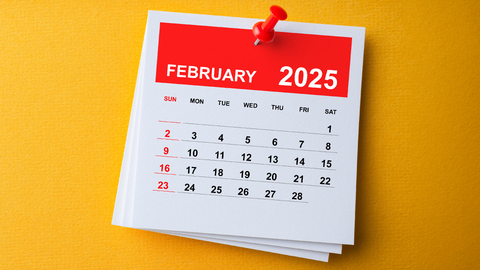 February 2025 marketing calendar